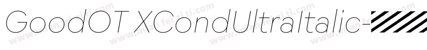 GoodOT XCondUltraItalic字体转换